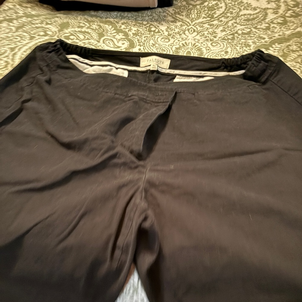 Talbots Black Capris